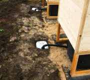 nowato Komposttoilette Modell Wald aus Fichte. Sickerwasserkanister. Komposttoilette mit Toilettensystem Biolan eco