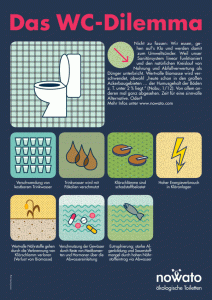 Das Dilmma von Toiletten mit Wasserspülung