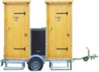 Skizze nowato Toilettenanhänger - 2 Toiletten - Toilettenanhänger zum Mieten - nowato