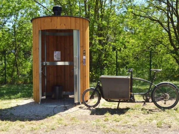 Trockentoilette KL2, runde Kabine