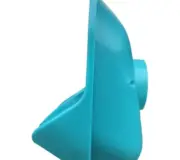 Wasserloses Urinal TiPi - für Männer - blau - Seitenansicht